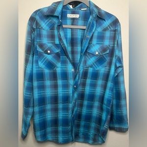 NWOT Boys Sz XL (16-18). Snap down, Long Sleeve, Shirt! Beautiful Colors!